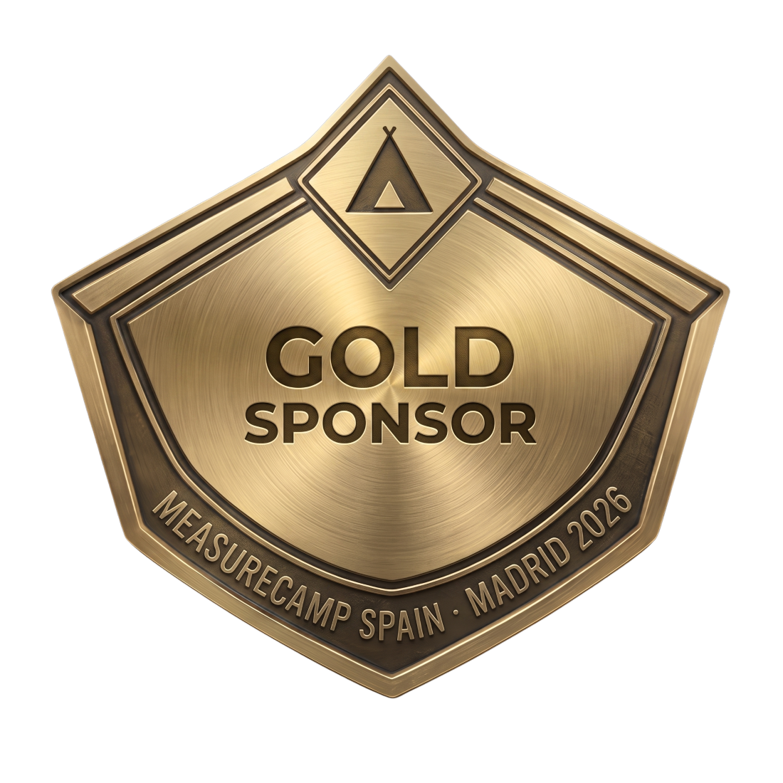 Gold Sponsor badge for MeasureCamp Spain - Madrid 2026