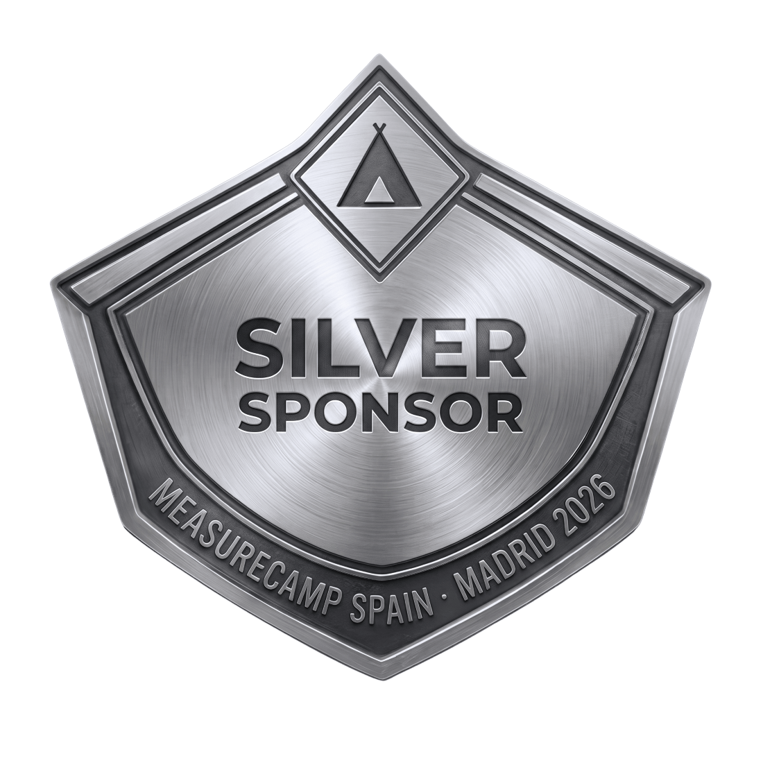 Silver Sponsor badge for MeasureCamp Spain - Madrid 2026
