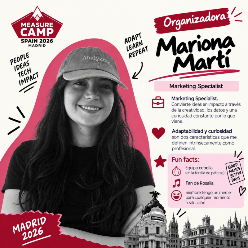 Mariona Martí, MeasureCamp Spain Madrid 2026 organiser